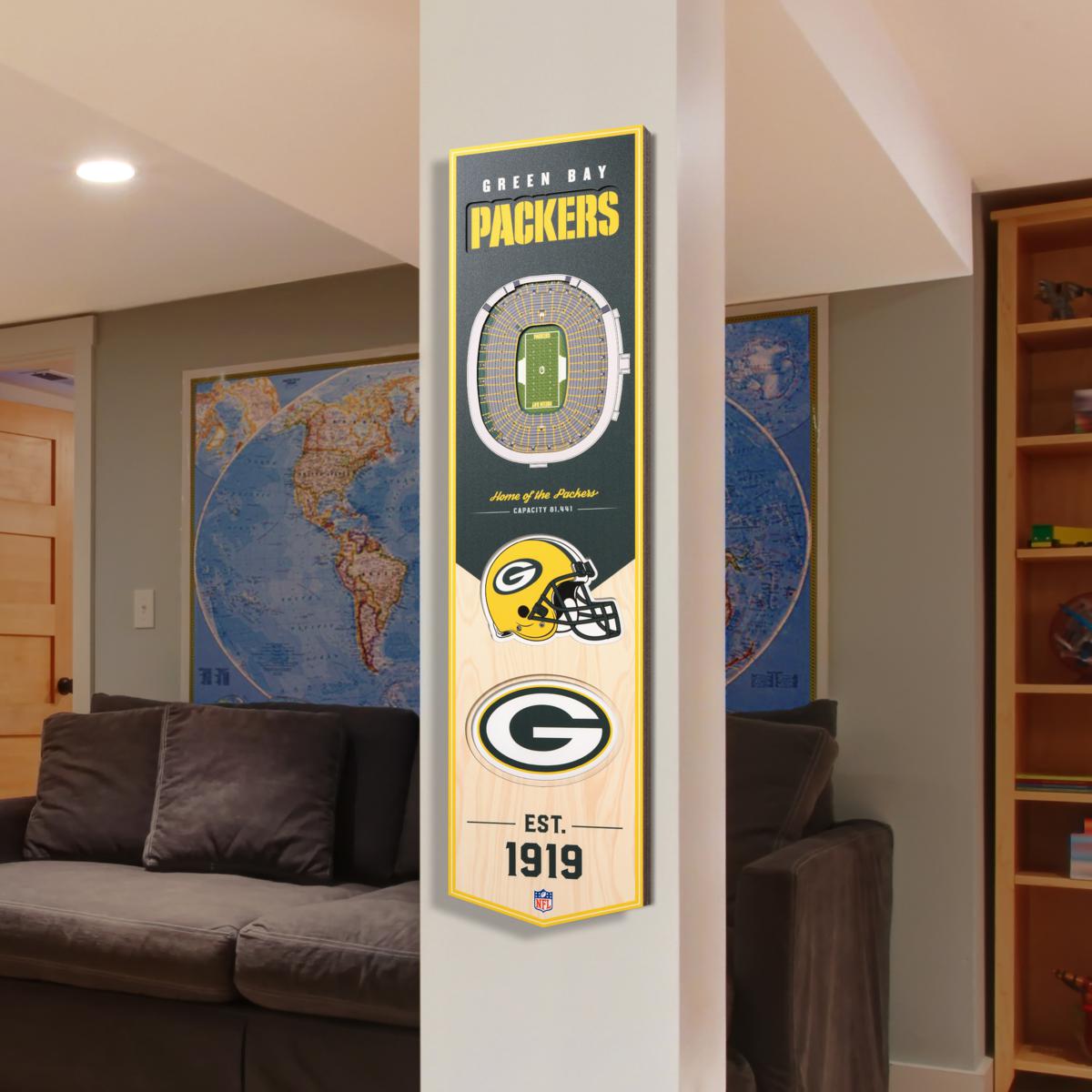 Gallery Pops NFL Green Bay Packers - Primary Mark Wall Art