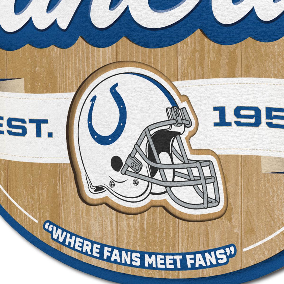 Officially Licensed NFL Indianapolis Colts Fan Cave Sign HSN