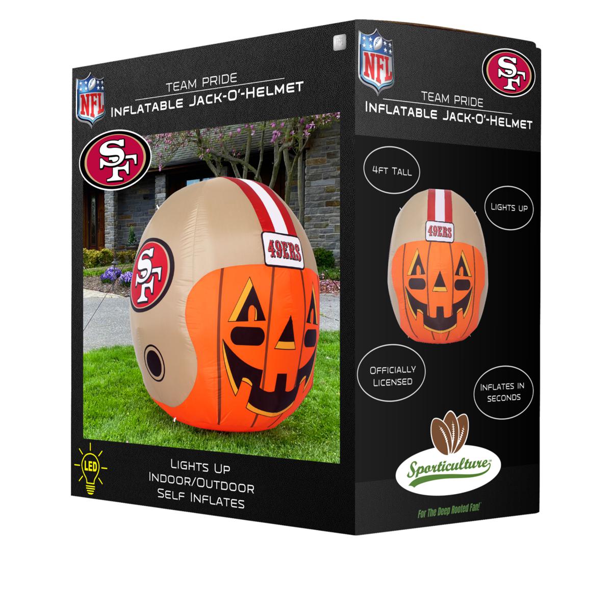 San Francisco 49ers 31 Pumpkin Leaner by Fan Creations