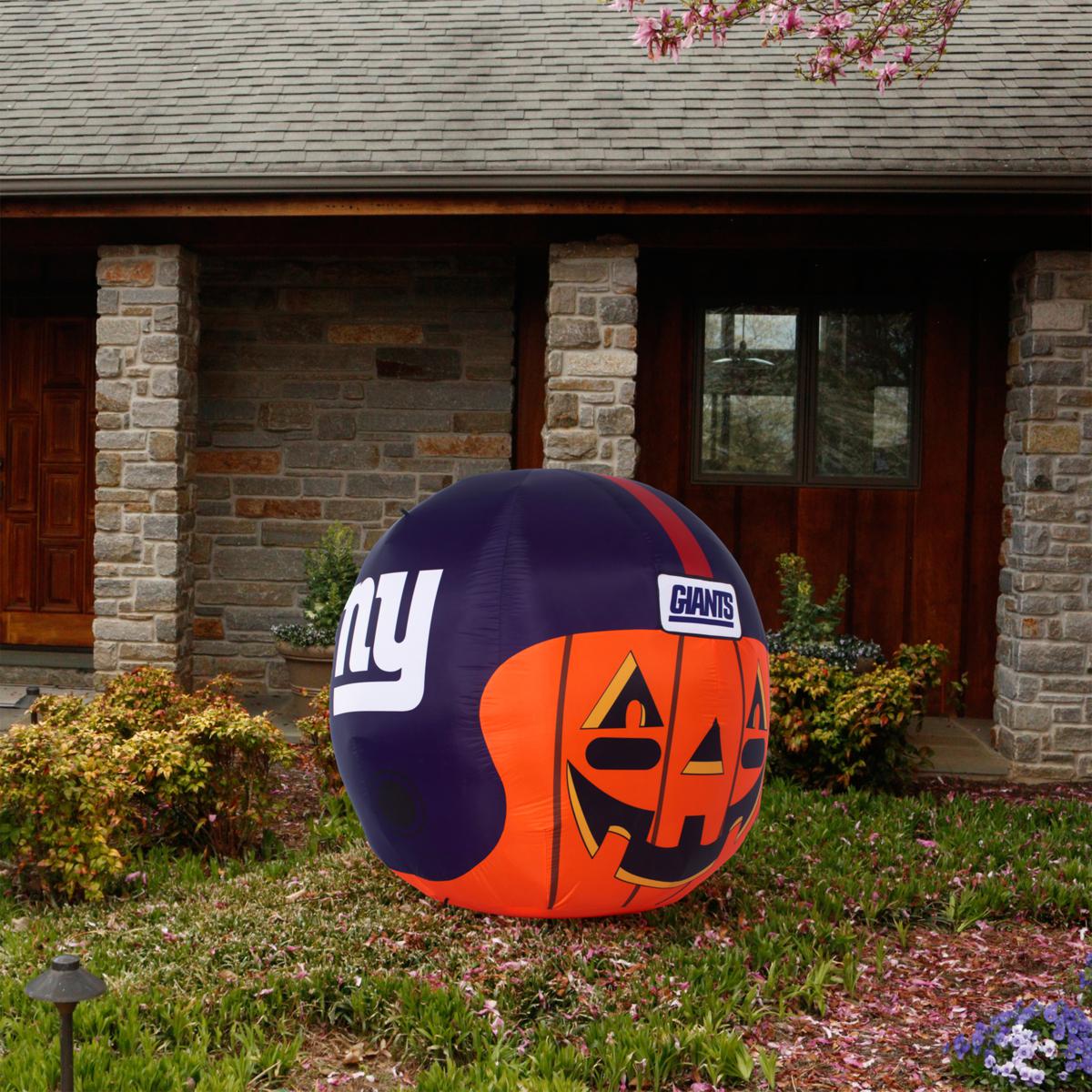 NFL New York Giants Team Inflatable Lawn Helmet, Blue, One Size