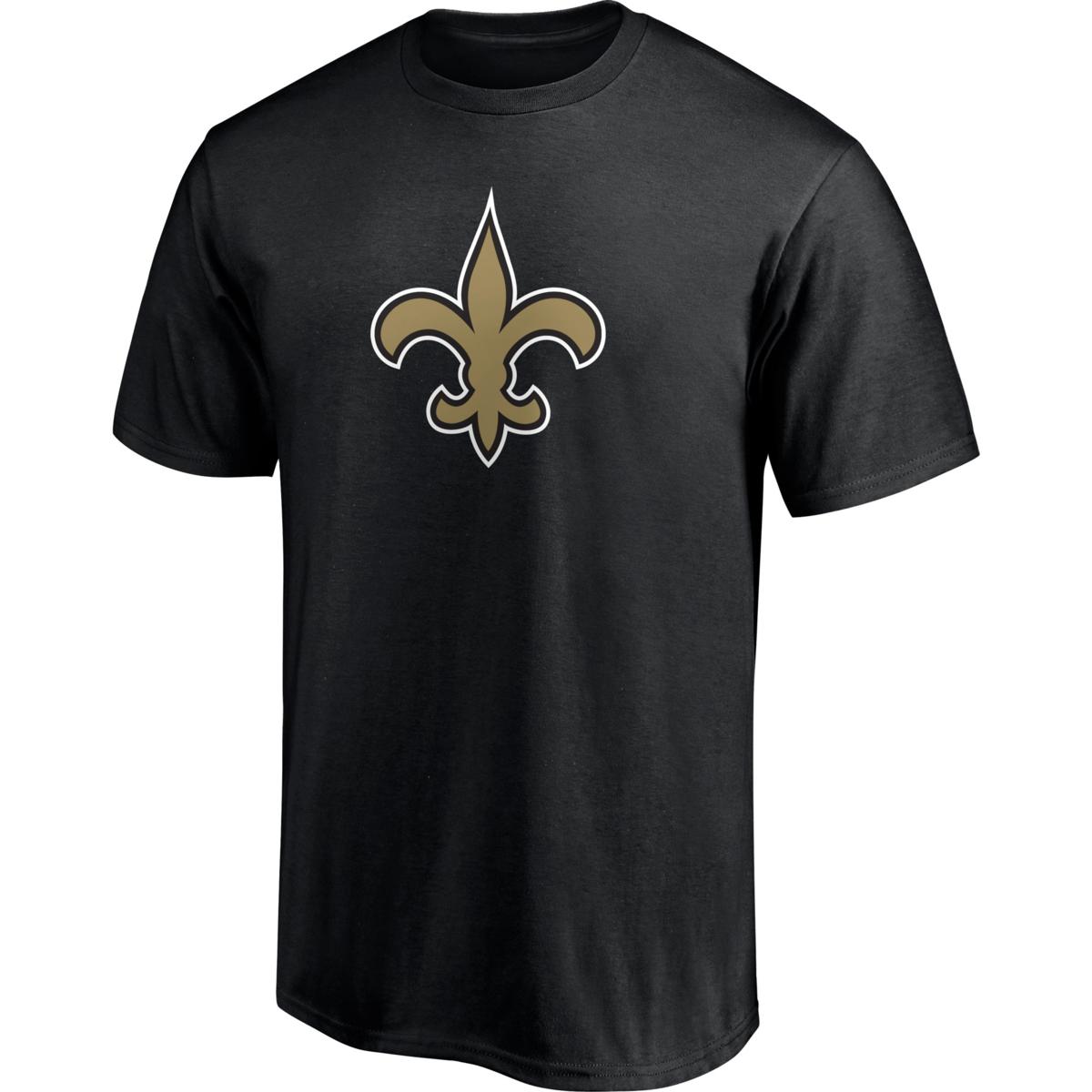 New Orleans Saints Womens Black Shirt Laces Bling '47 Sizes S, M, L, XL  Turnover