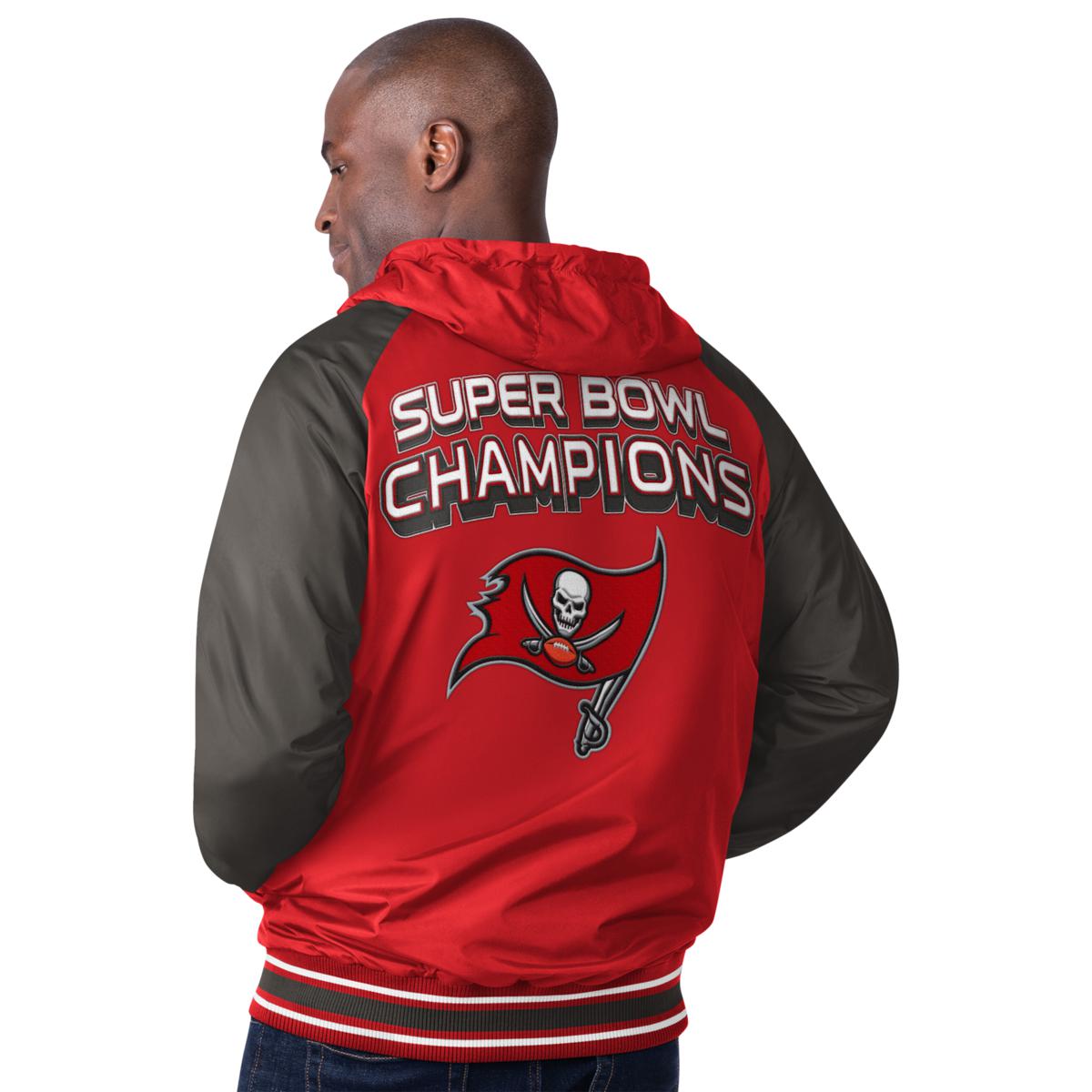 Officially Licensed NFL Men's Commemorative Reversible Jacket by Glll - Bucs