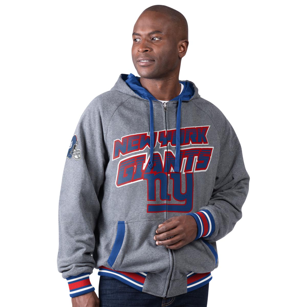 Officially Licensed NFL Women's Full-Zip Hoodie by Glll - Giants