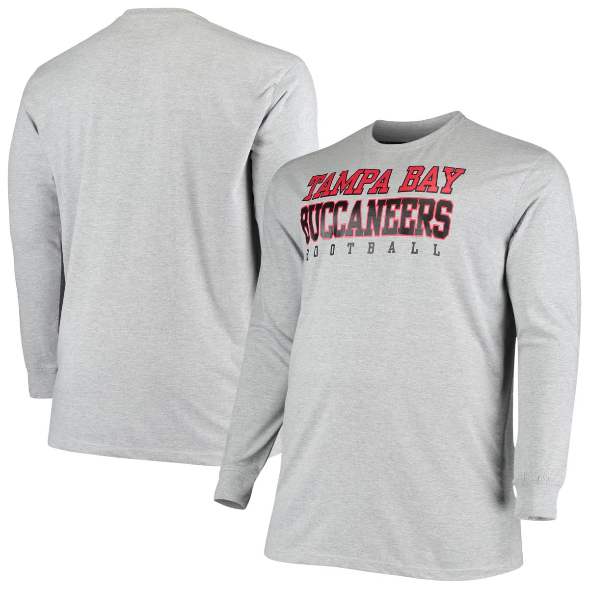 Men's New Era Black Tampa Bay Buccaneers State Long Sleeve T-Shirt