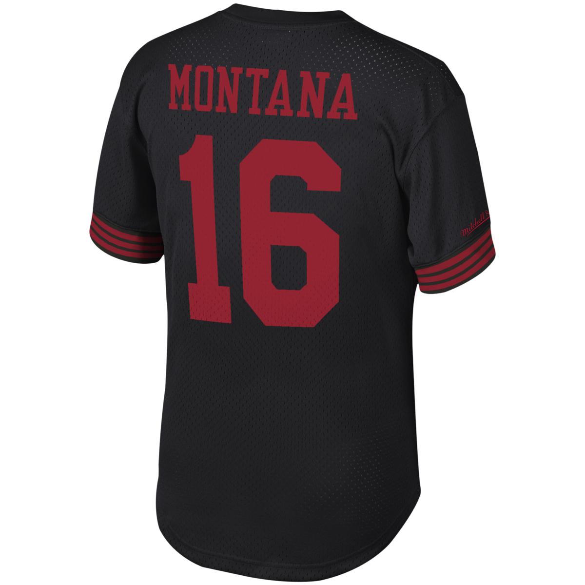 Men's San Francisco 49ers Deion Sanders Mitchell & Ness White Retired  Player Name & Number Mesh Crew Neck Top