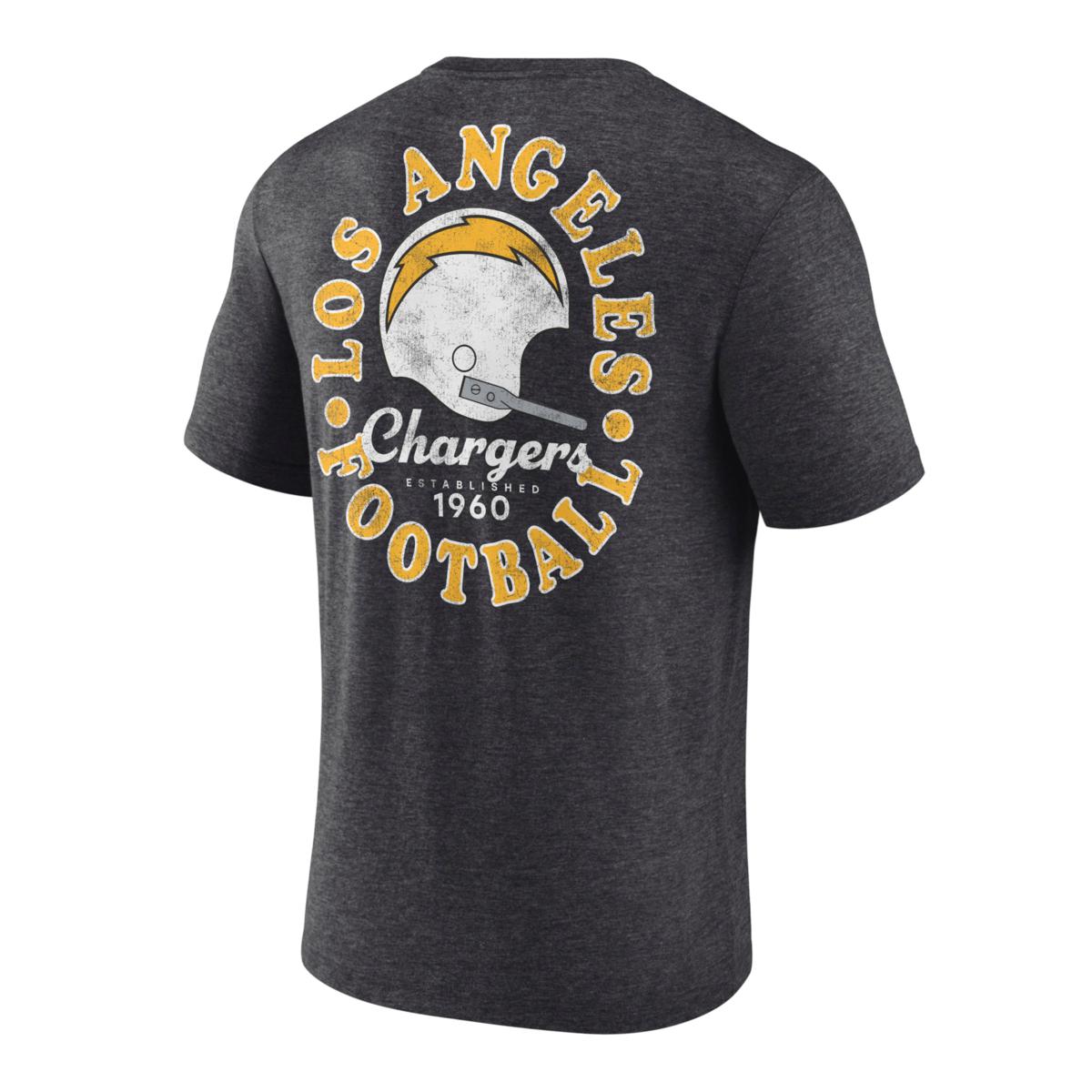 Unisex Fanatics Signature Gray Los Angeles Chargers Super Soft Short Sleeve T-Shirt