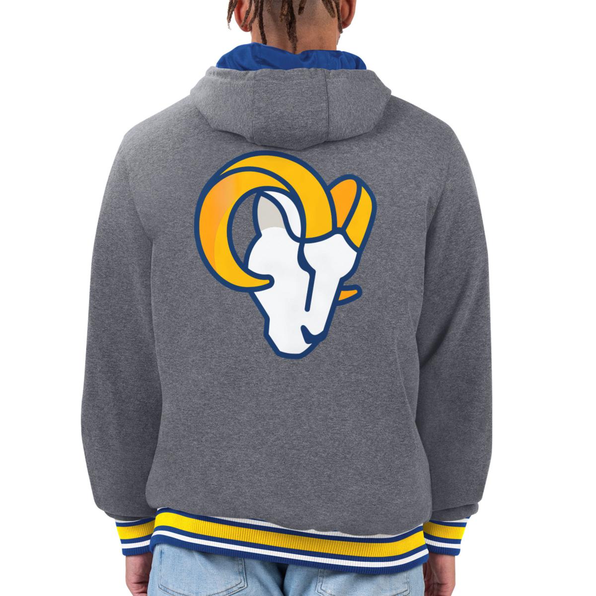 NFL LA Rams Men’s Hoodie Size L Blue Team Apparel Los Angeles Rams Football