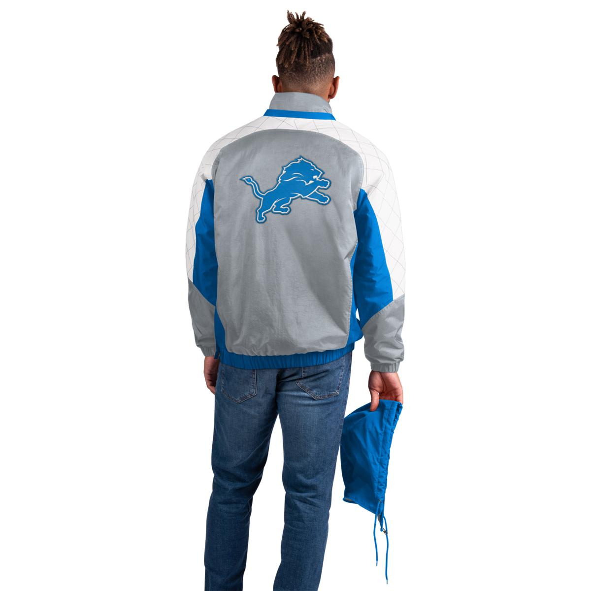 detroit lions black starter jacket