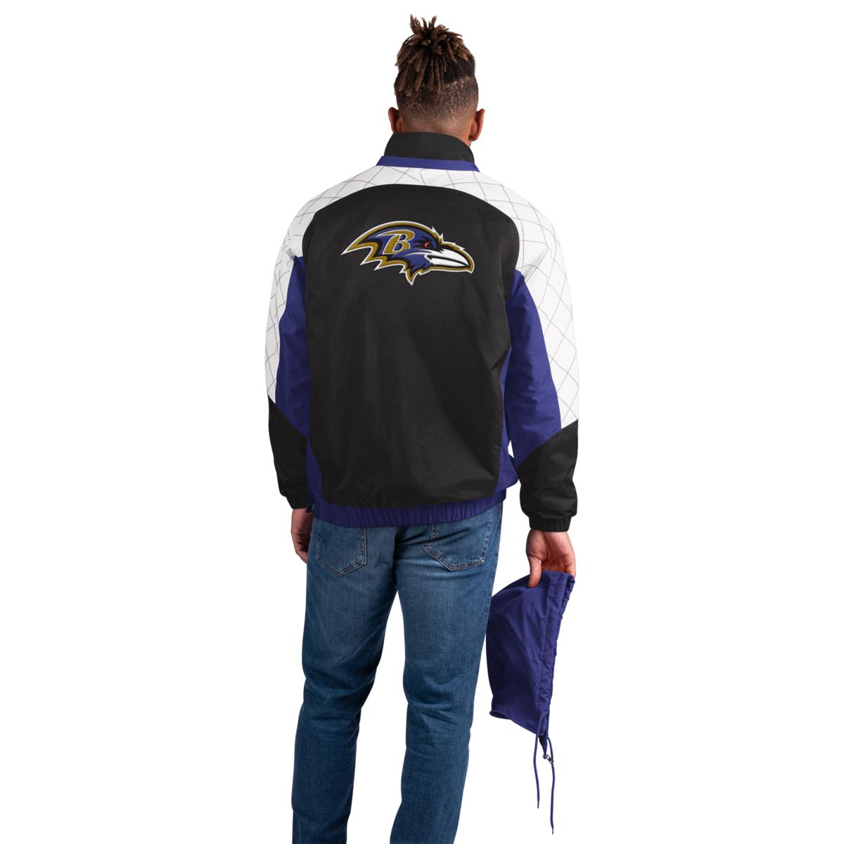 Boniface NFL Baltimore Ravens Blue Vintage Jacket With Patches