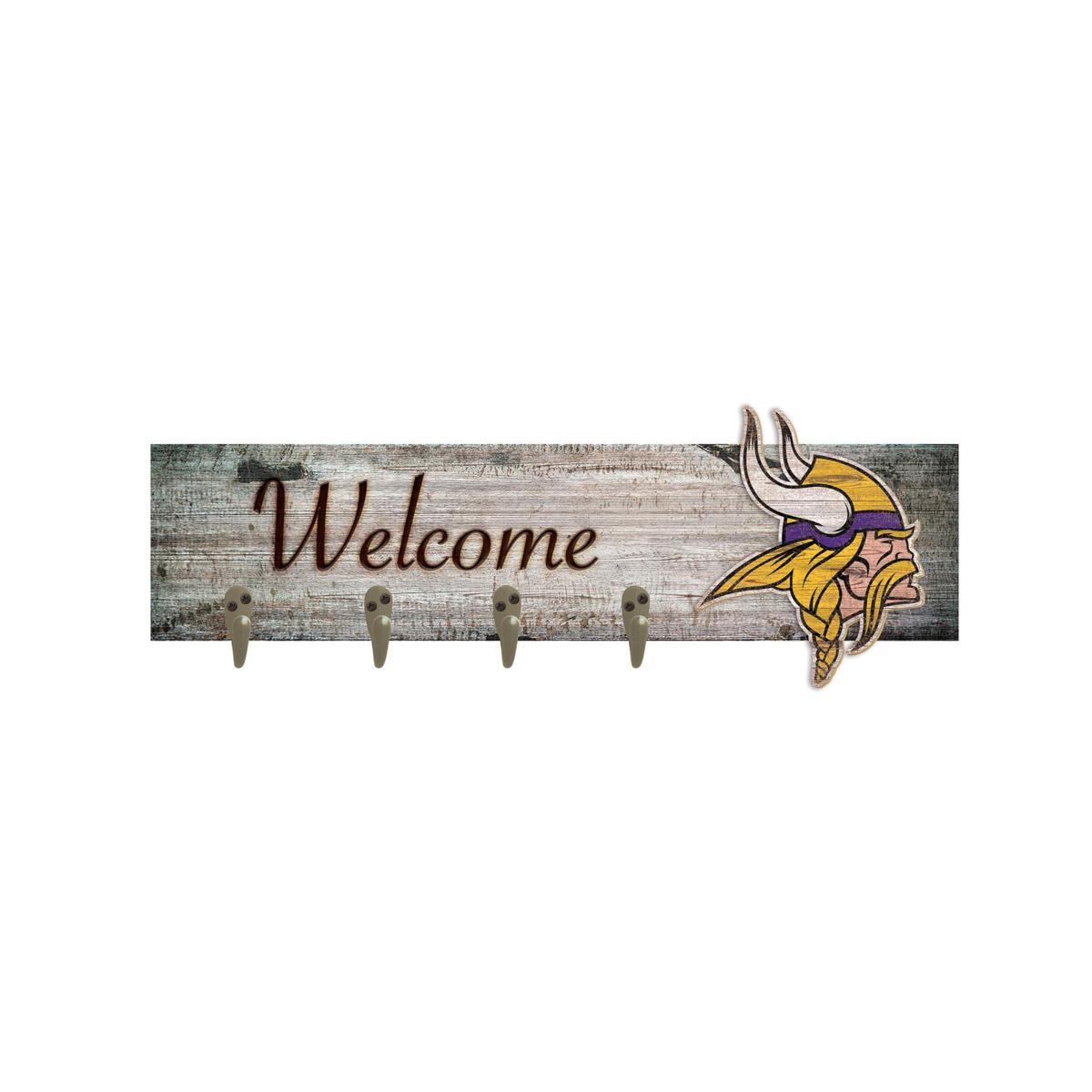 Officially Licensed NFL Minnesota Vikings Coat Hanger 6 x 24