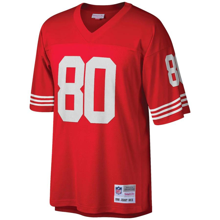 Men's San Francisco 49ers Deion Sanders Mitchell & Ness White Retired  Player Name & Number Mesh Crew Neck Top