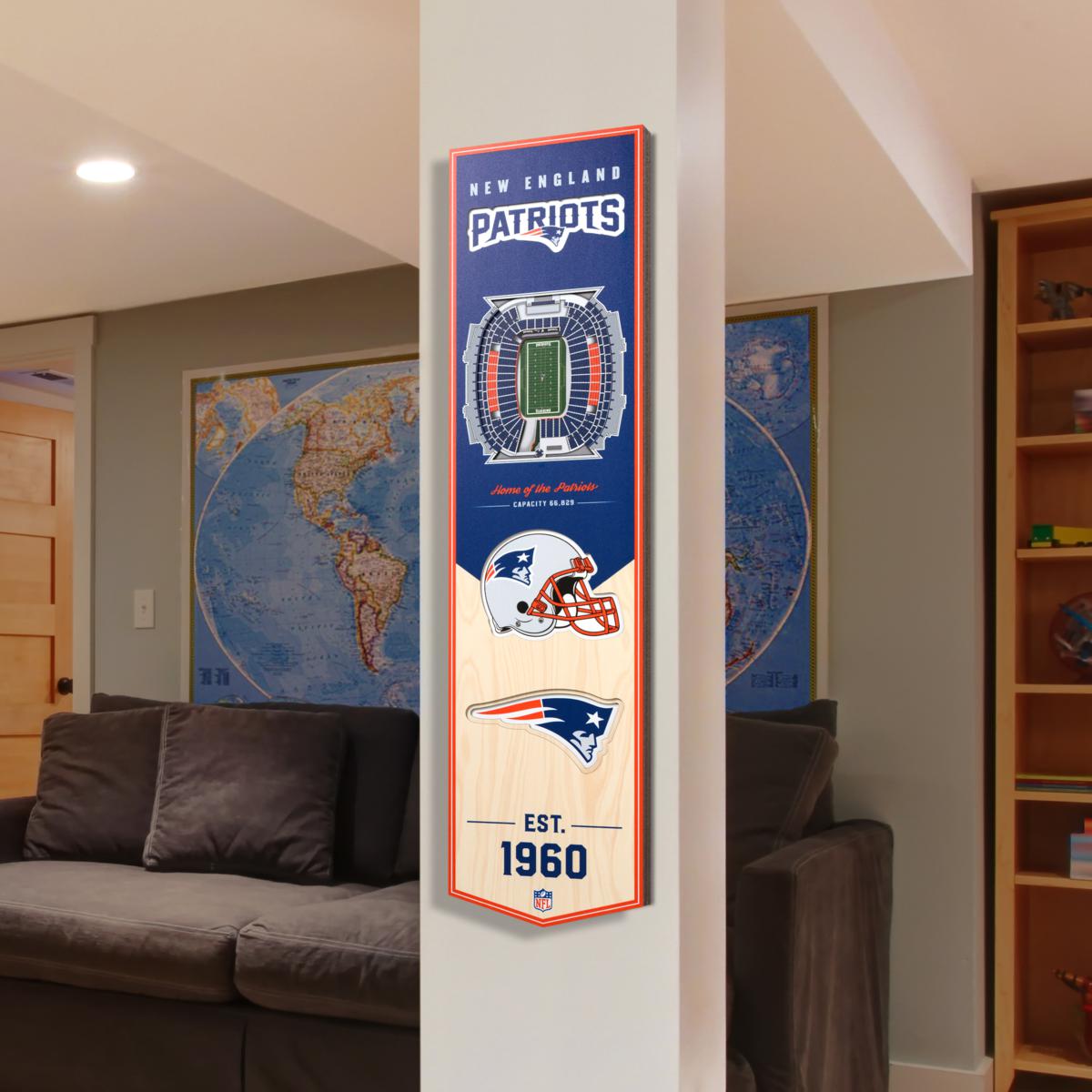 NFL 3D Stadium Wall Art - New England Patriots