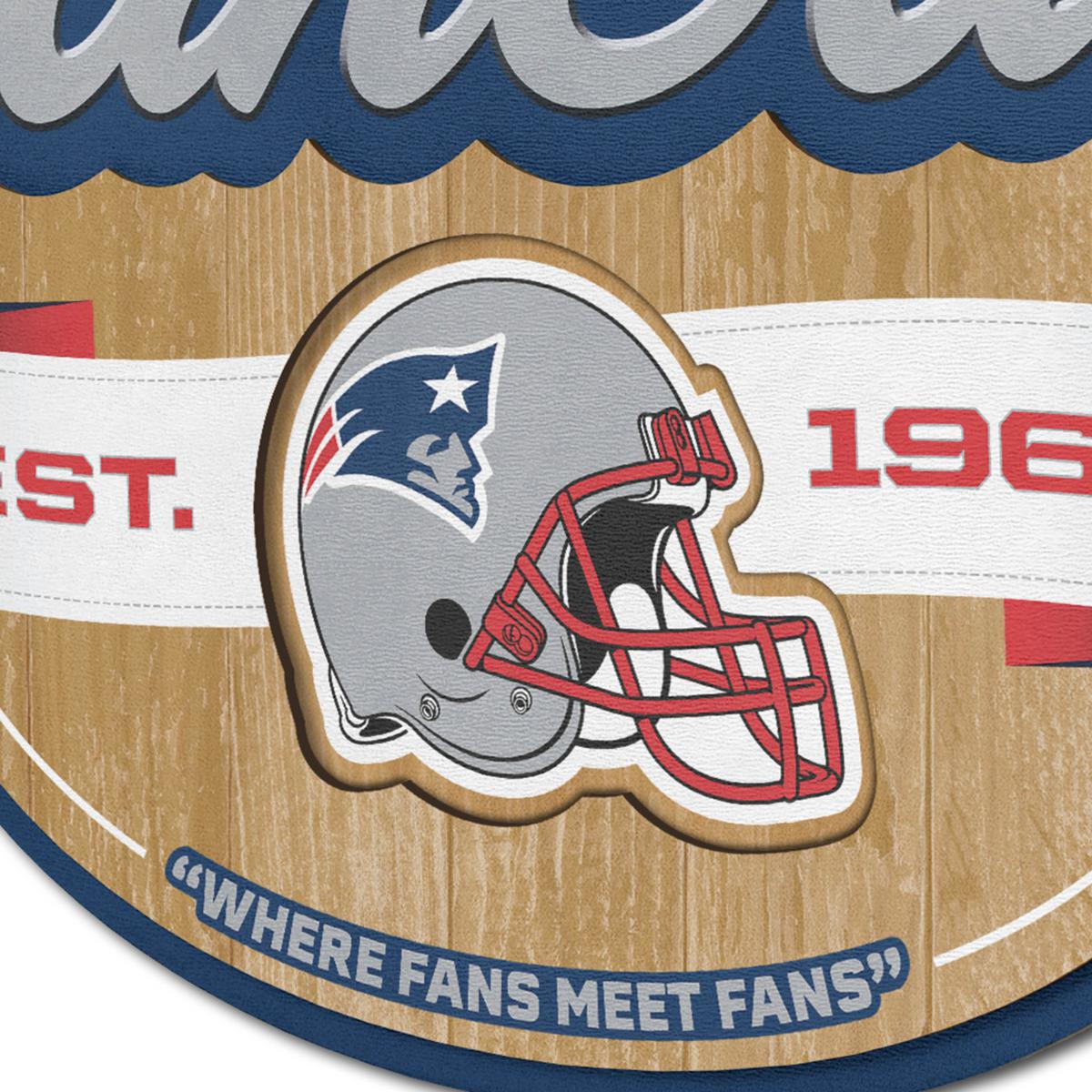 New England Patriots Two-Piece Deluxe Car Mat Set