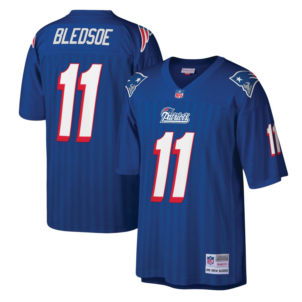 Officially Licensed NFL New England Patriots Men's Drew Bledsoe Jersey