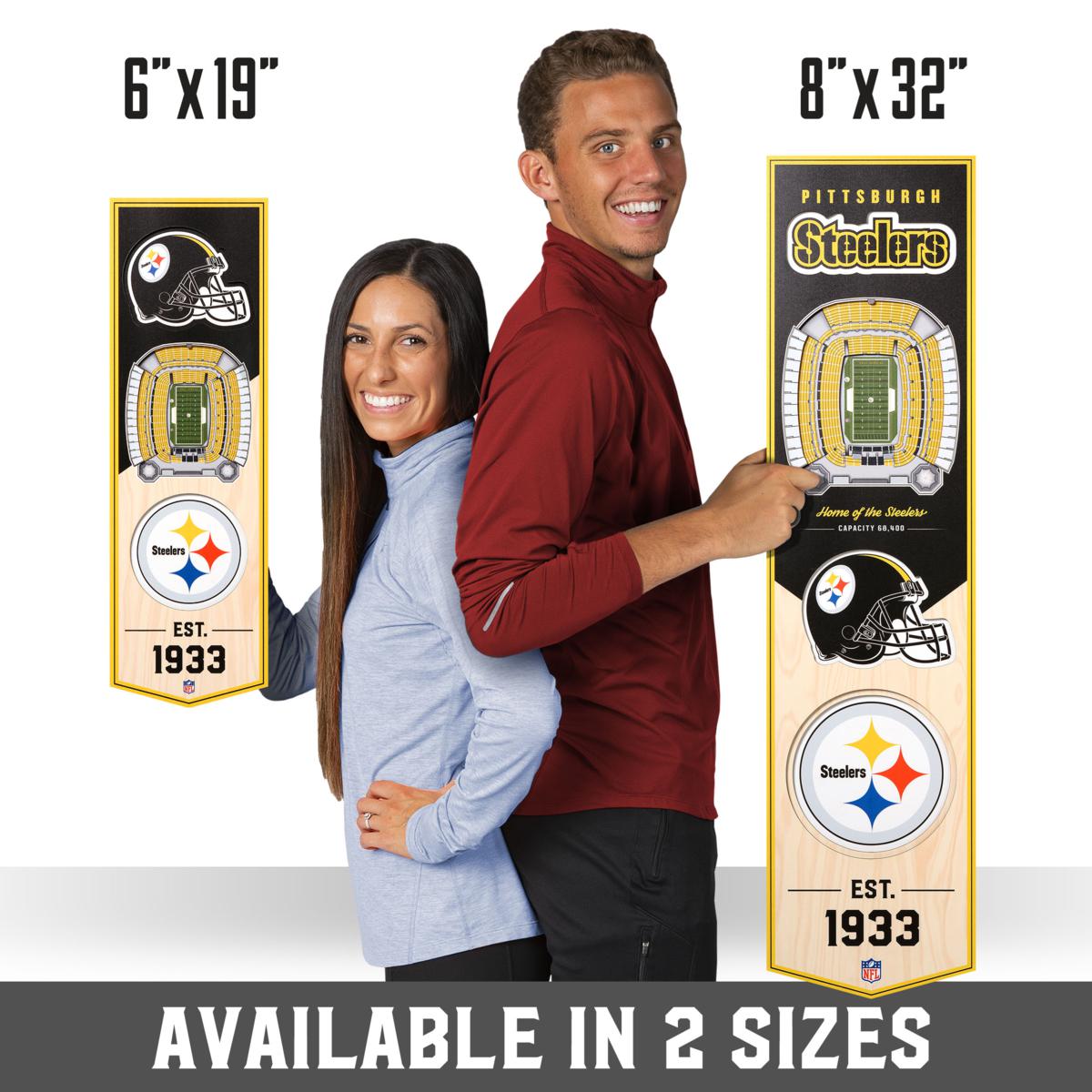 NFL Pittsburgh Steelers 3D Stadium Banner-Heinz Field