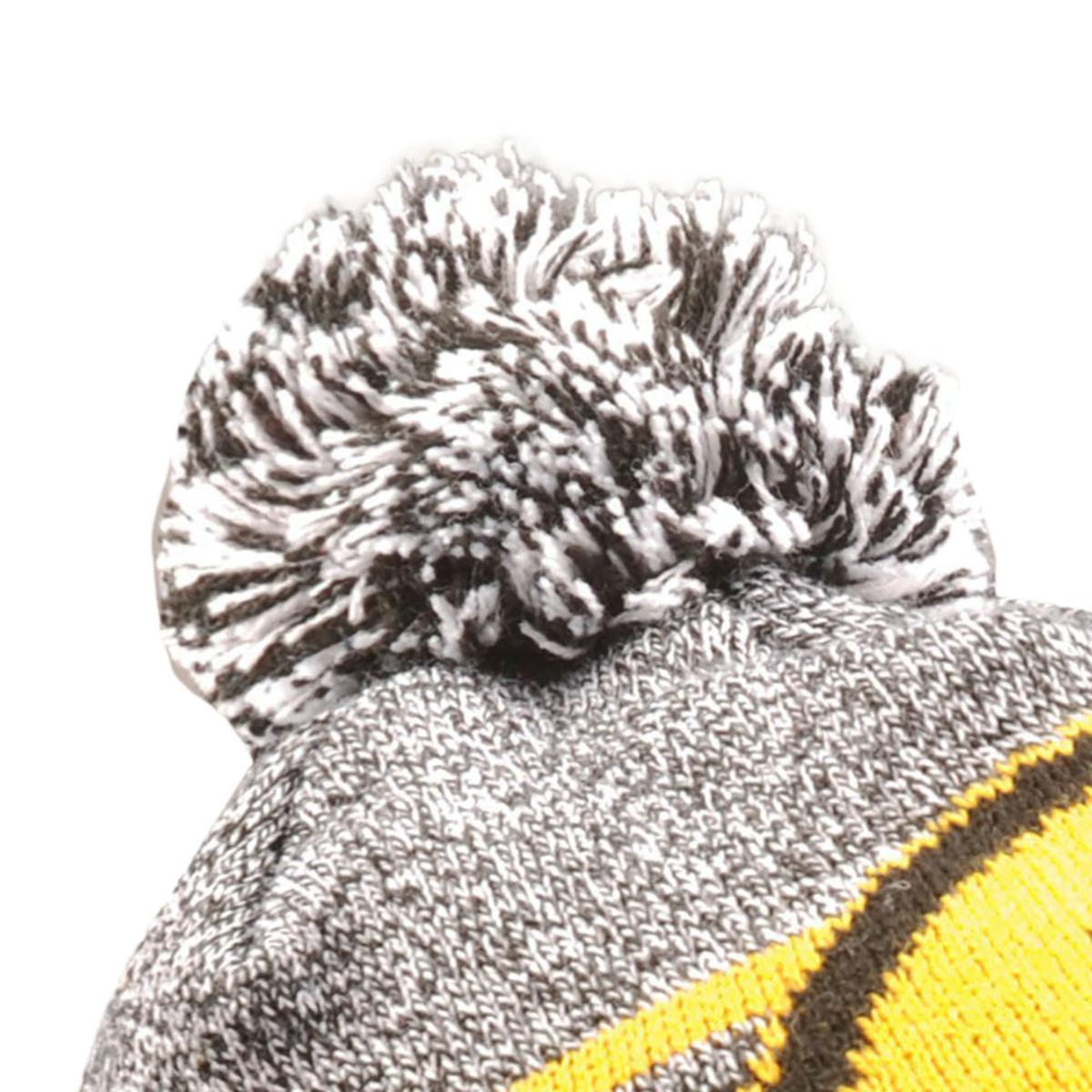 Fanatics Branded Heather Gray Pittsburgh Steelers Cuffed Knit Hat with Pom