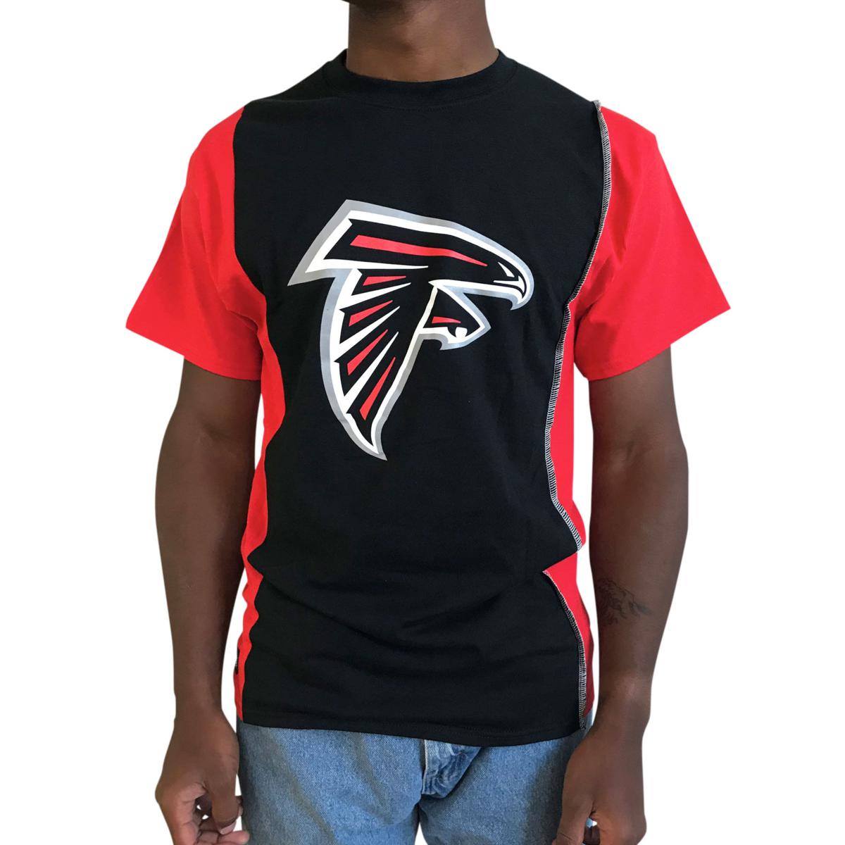 Officially Licensed NFL Refried Apparel Upcycled Split TShirt - Titans