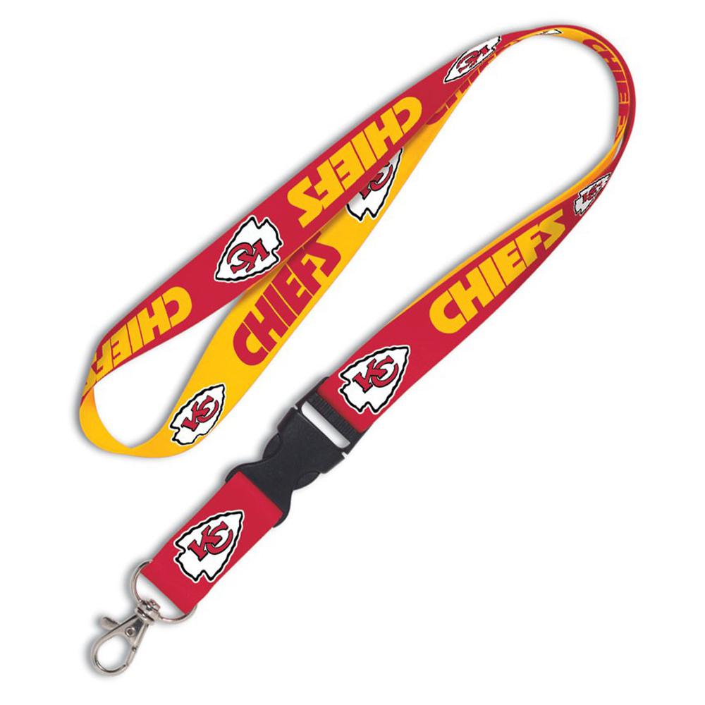 Officially Licensed NFL Reversible Lanyard Detachable Buckle, Chiefs ...