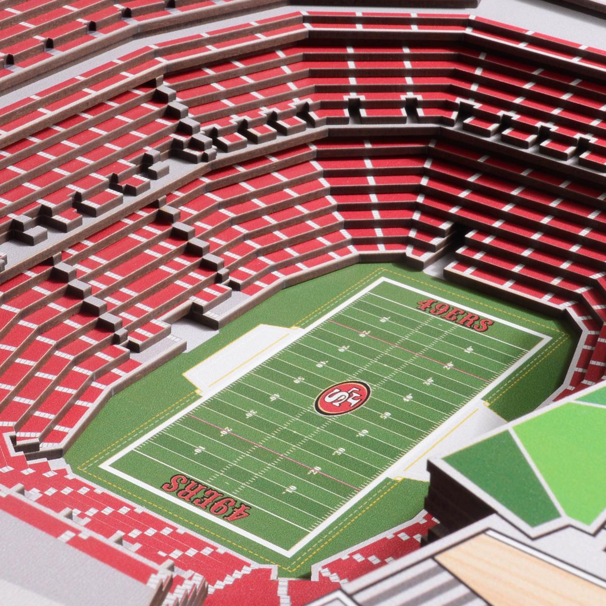 NFL 3D Stadium Wall Art - San Francisco 49ers