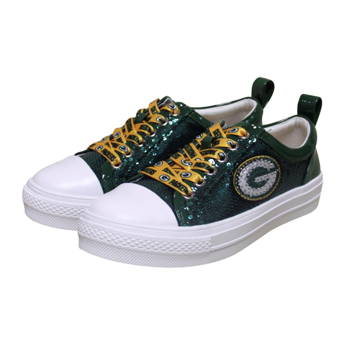 Women's Pittsburgh Steelers Cuce White Glitter Sneakers in 2023