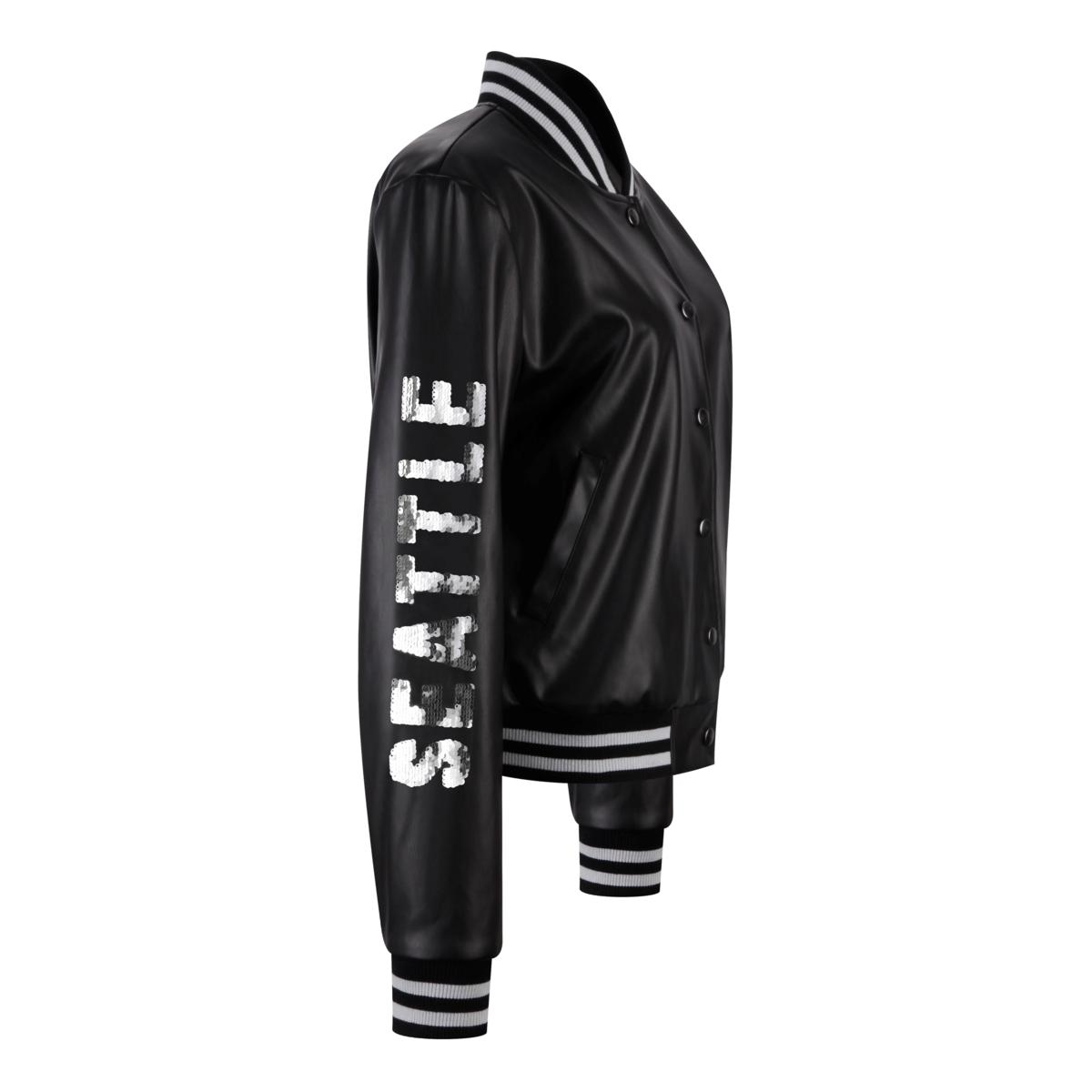 NFL Seattle Seahawks レザージャケット mens-jh-design-navy-seattle-