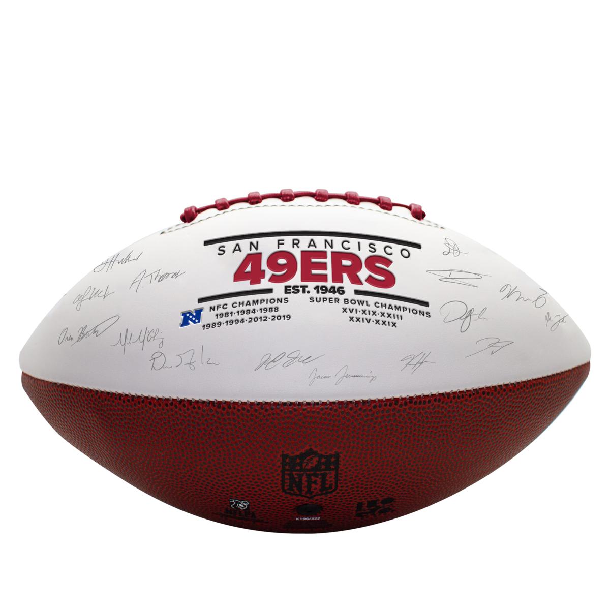 Forty Niners FOOTBALL : Features 30+ Football Player Signatures