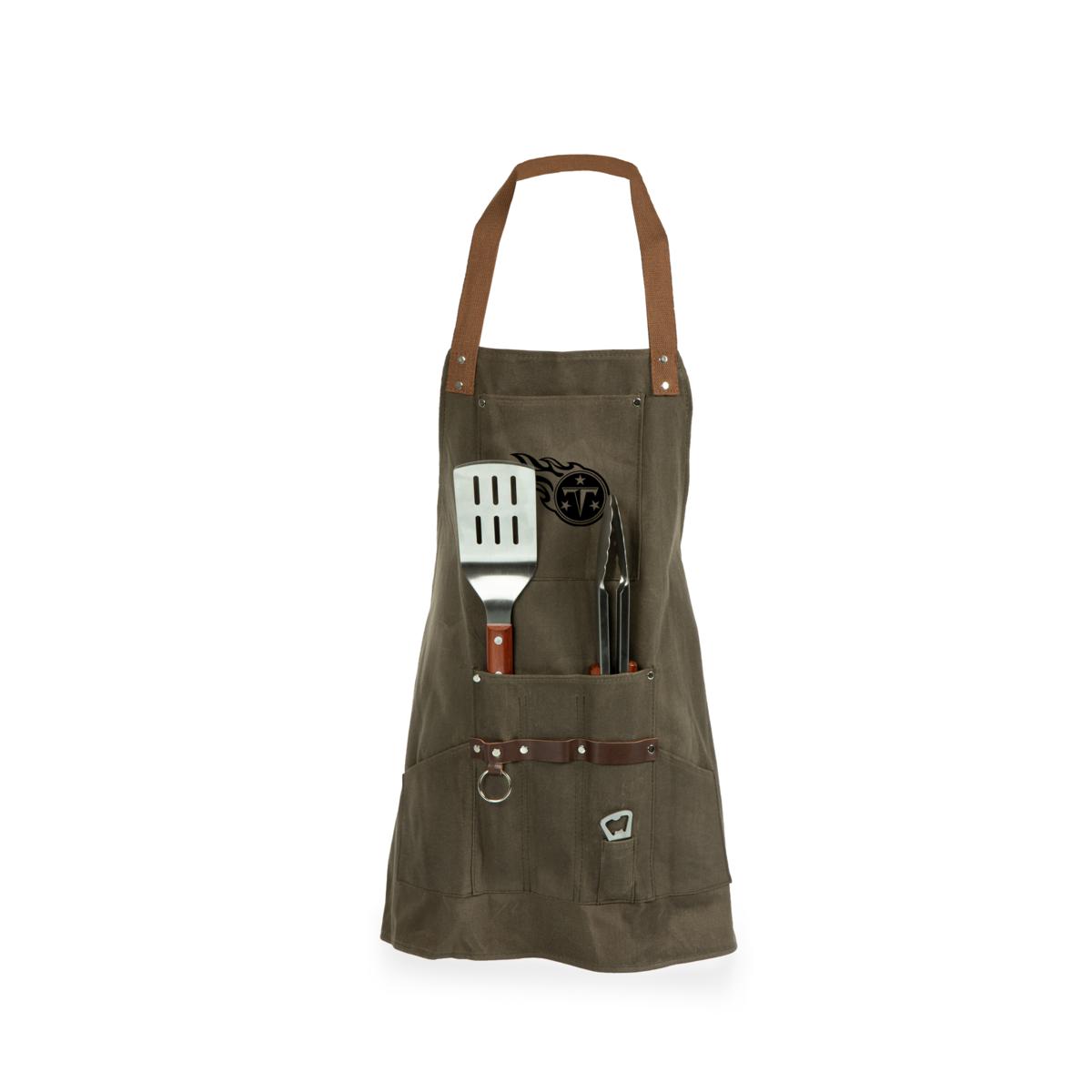 Officially Licensed NFL Tennessee Titans BBQ Apron with Tools