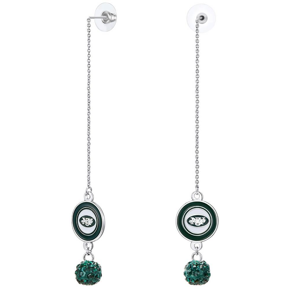 New York Jets Pierced Football Pendant