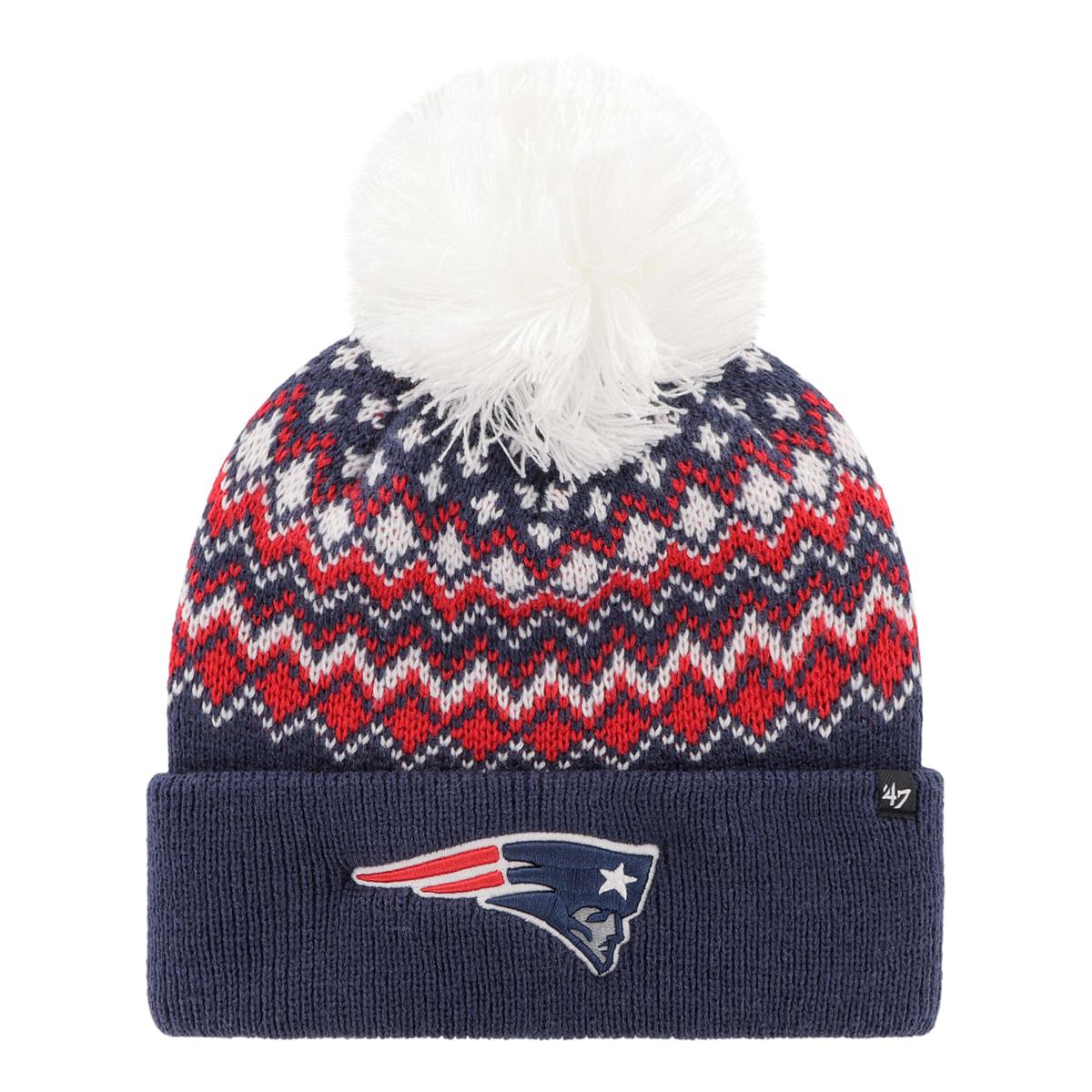 The Pats NFL Beanie with Yarn Pom Pom