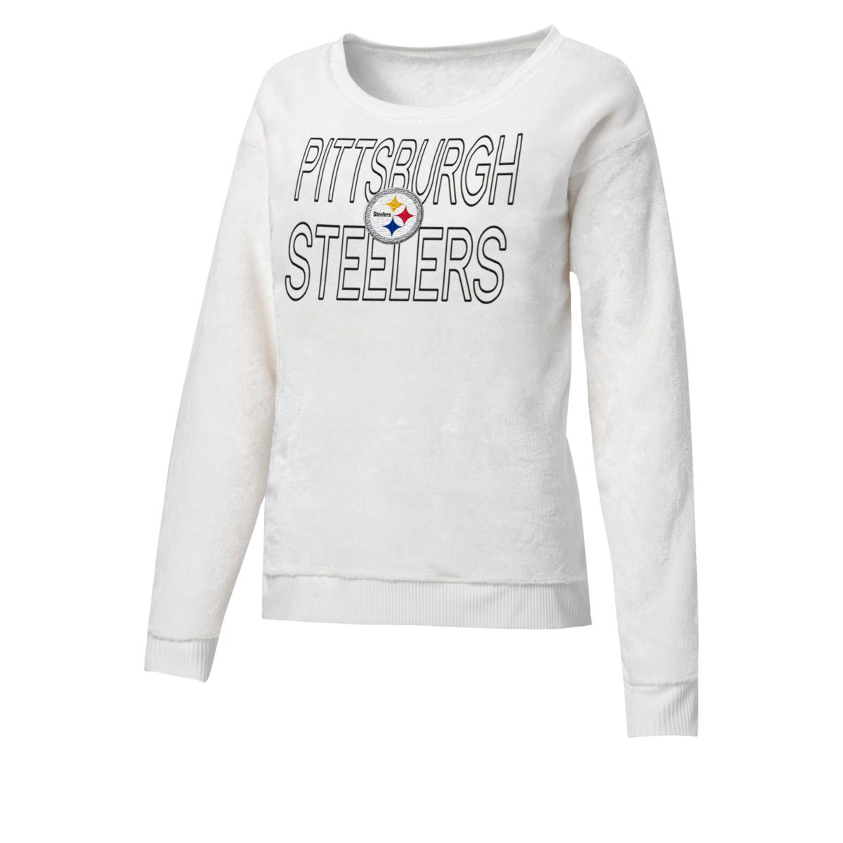 Football Fan Shop Officially Licensed NFL Women's A-Game Fleece Sweatshirt by Glll - Steelers