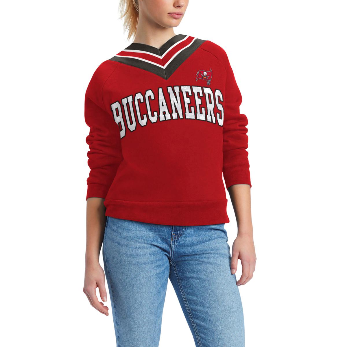 Officially Licensed NFL Women's Heidi Sweatshirt by Tommy Hilfiger - Bucs