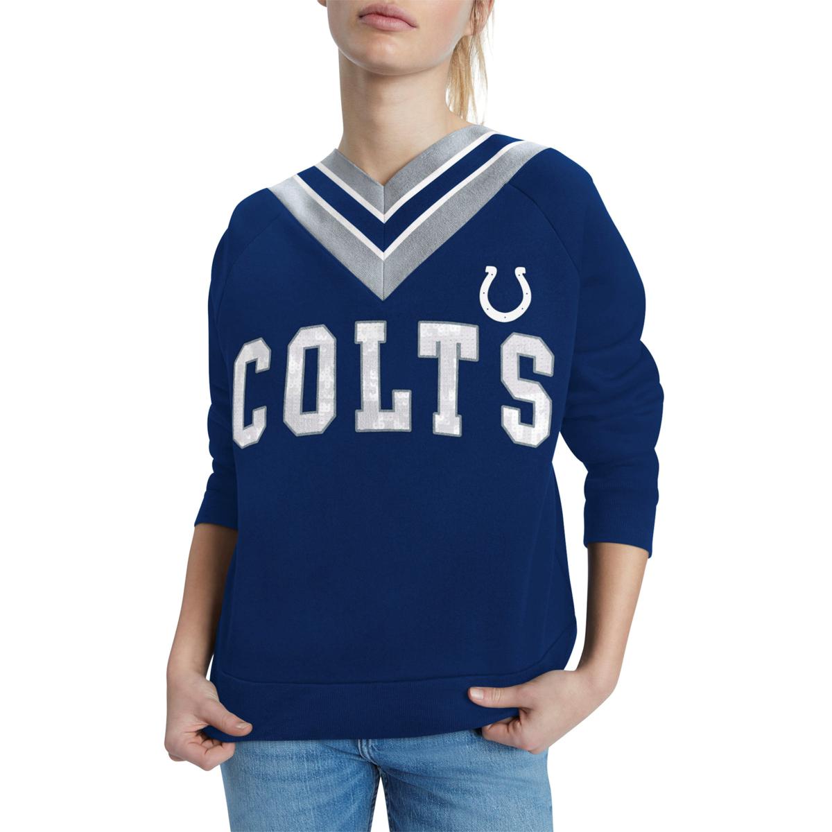 Officially Licensed NFL Women's Heidi Sweatshirt by Tommy Hilfiger - Colts