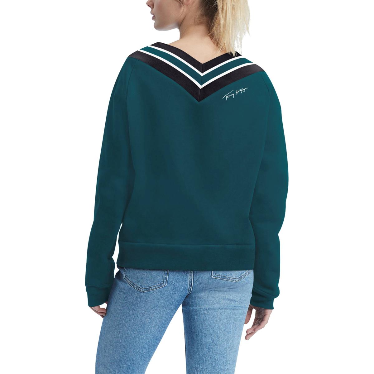 NFL Philadelphia Eagles Women's Primary Antique Long Sleeve Crew Fleece  Sweartshirt - S