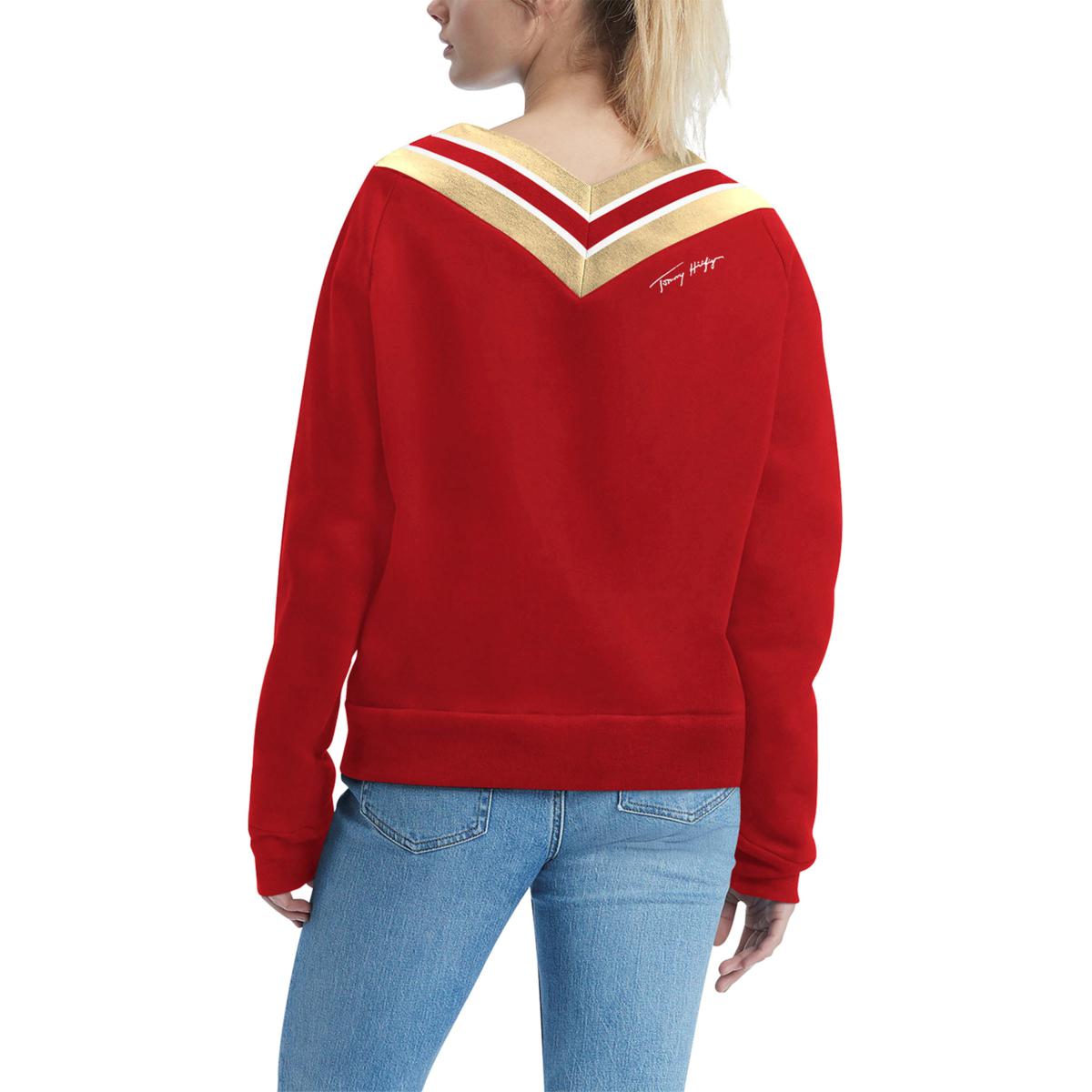 Officially Licensed NFL Women's Heidi Sweatshirt by Tommy Hilfiger - 49ers