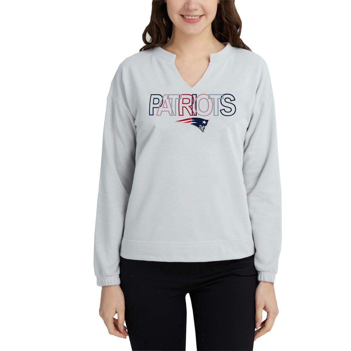 NFL New England Patriots Womens Long Sleeve Logo Top 