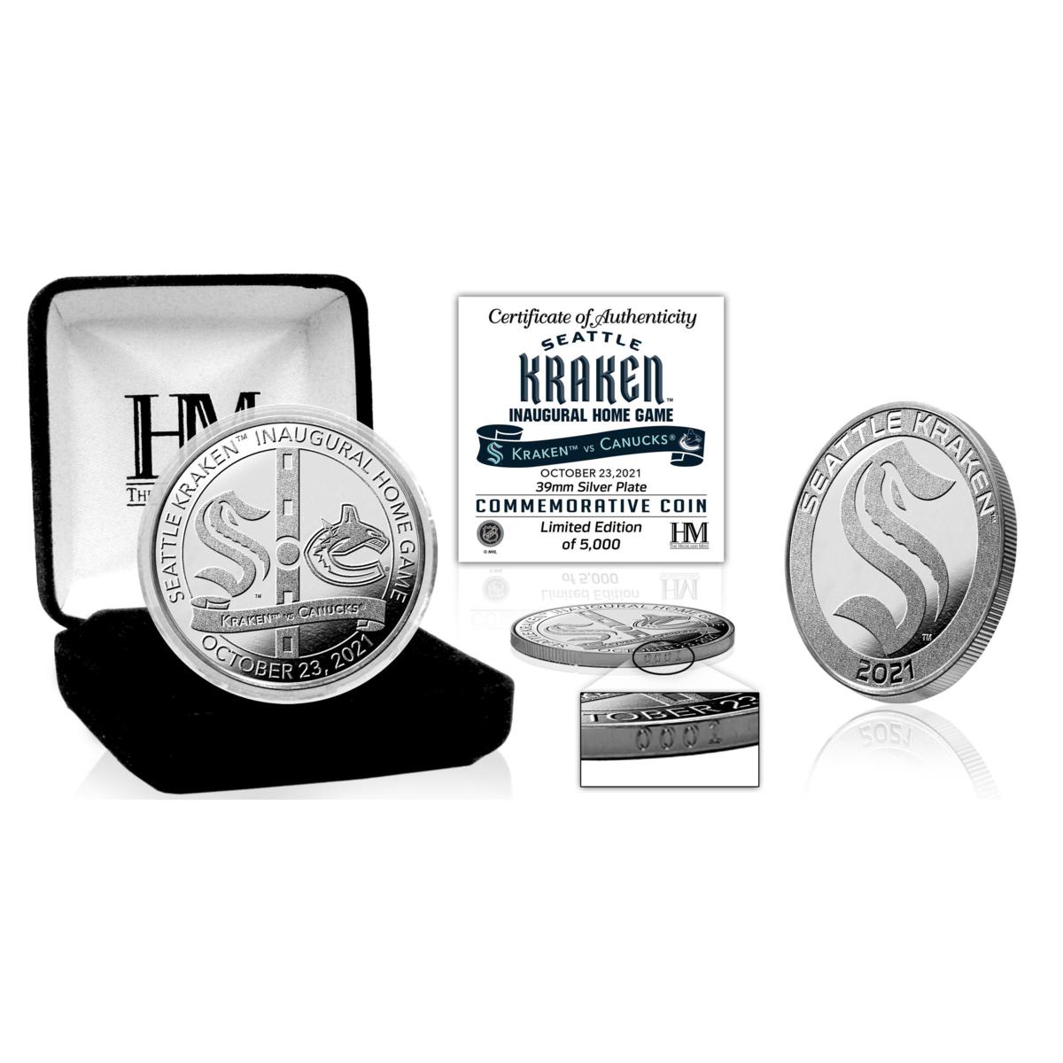 Officially Licensed NHL Inaugural Game Silver Mint Coin Seattle