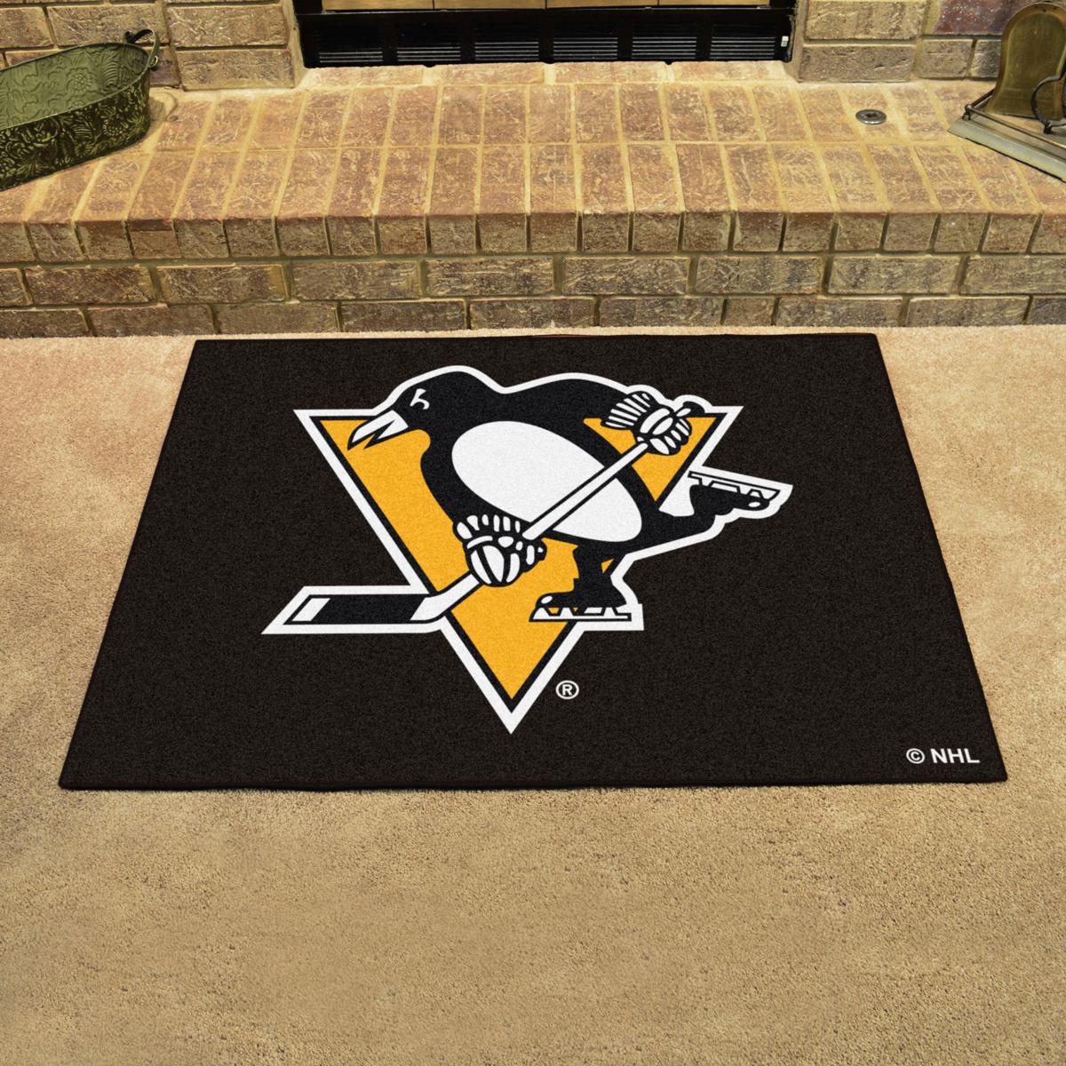 Officially Licensed NHL Heavy Duty Car Mat Set - Pittsburgh Penguins