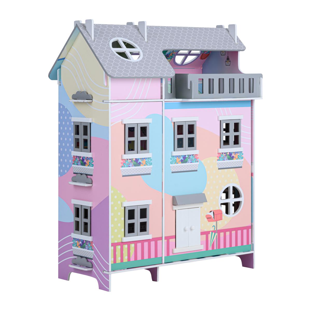 Olivia's Little World Dreamland Sunroom 3.5" Doll House, Multi-Color