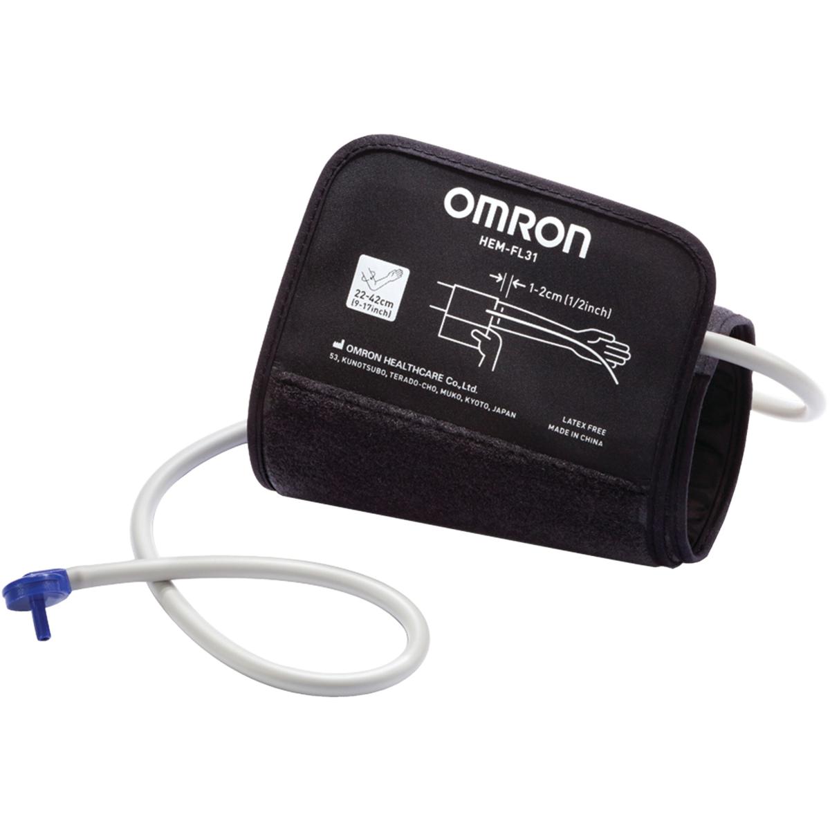 New Omron 3 Series Upper Arm Blood Pressure Monitor (Model Bp7100), Size: 9_in._to_17_in., Black