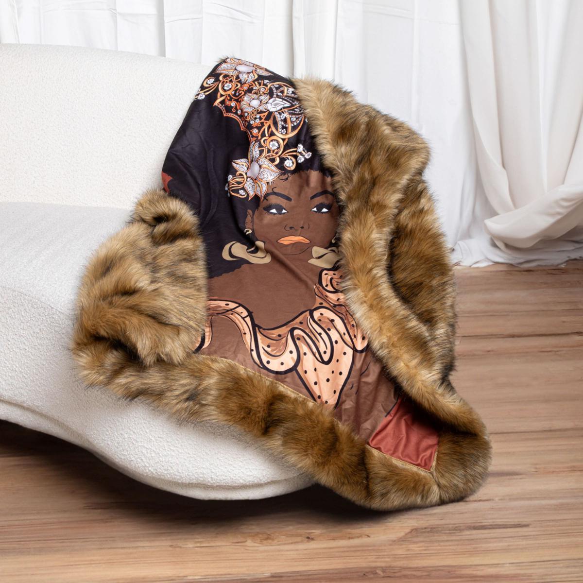 Pardon My Fro Woven Tapestry Throw Blanket