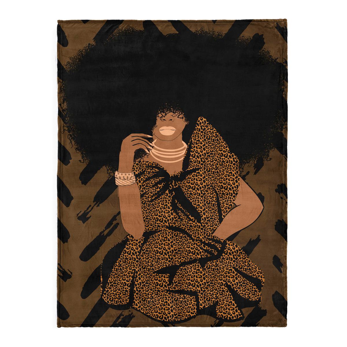 Pardon My Fro Woven Tapestry Throw Blanket