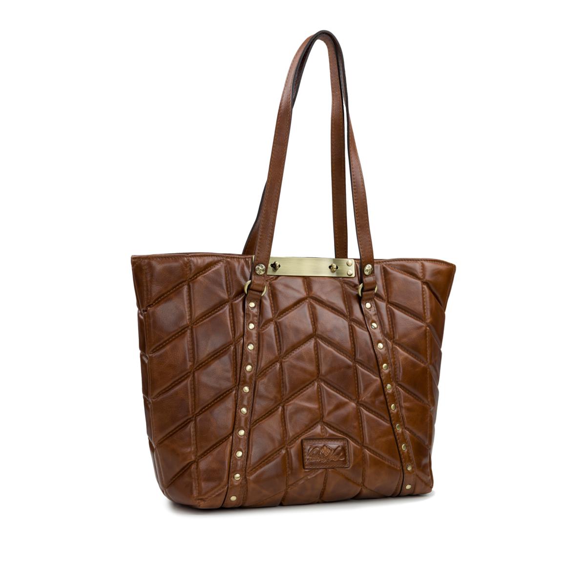Patricia nash benvenuto leather tote bag top