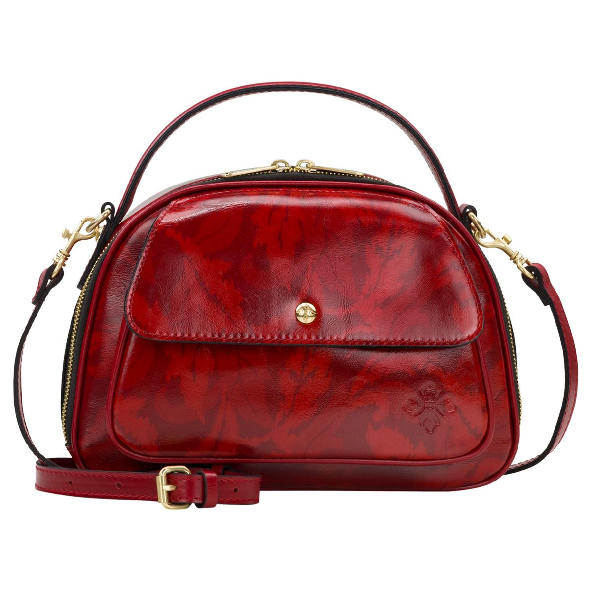 LOUIS VUITTON Summit Drive Monogram Vernis Satchel Bag Red