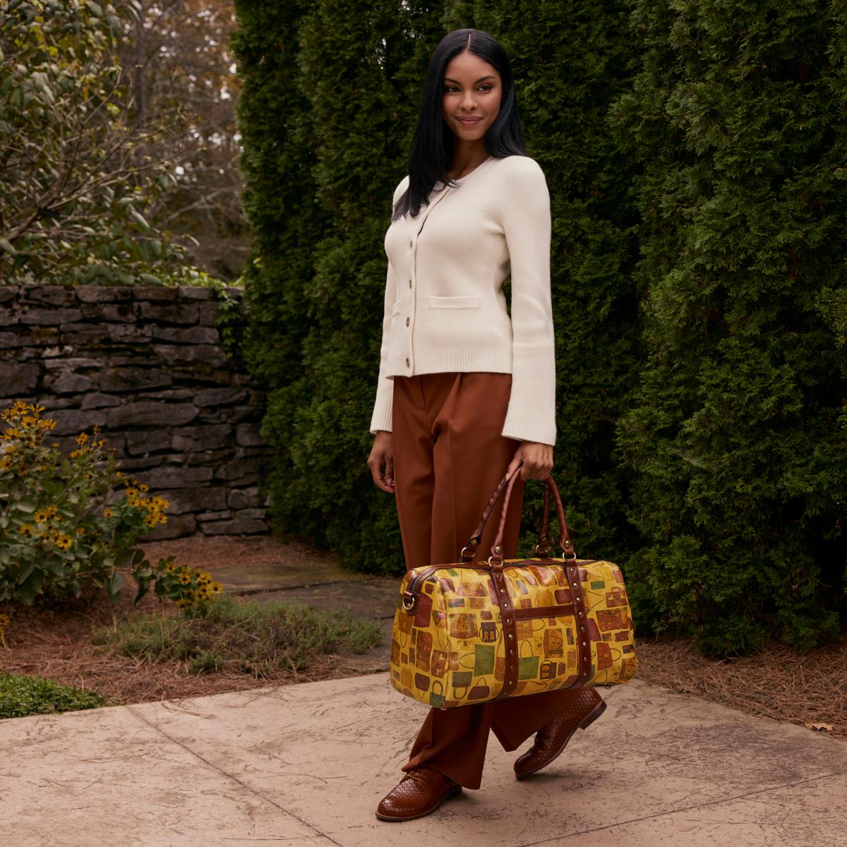 Patricia Nash Milano Leather Weekender Bag | HSN