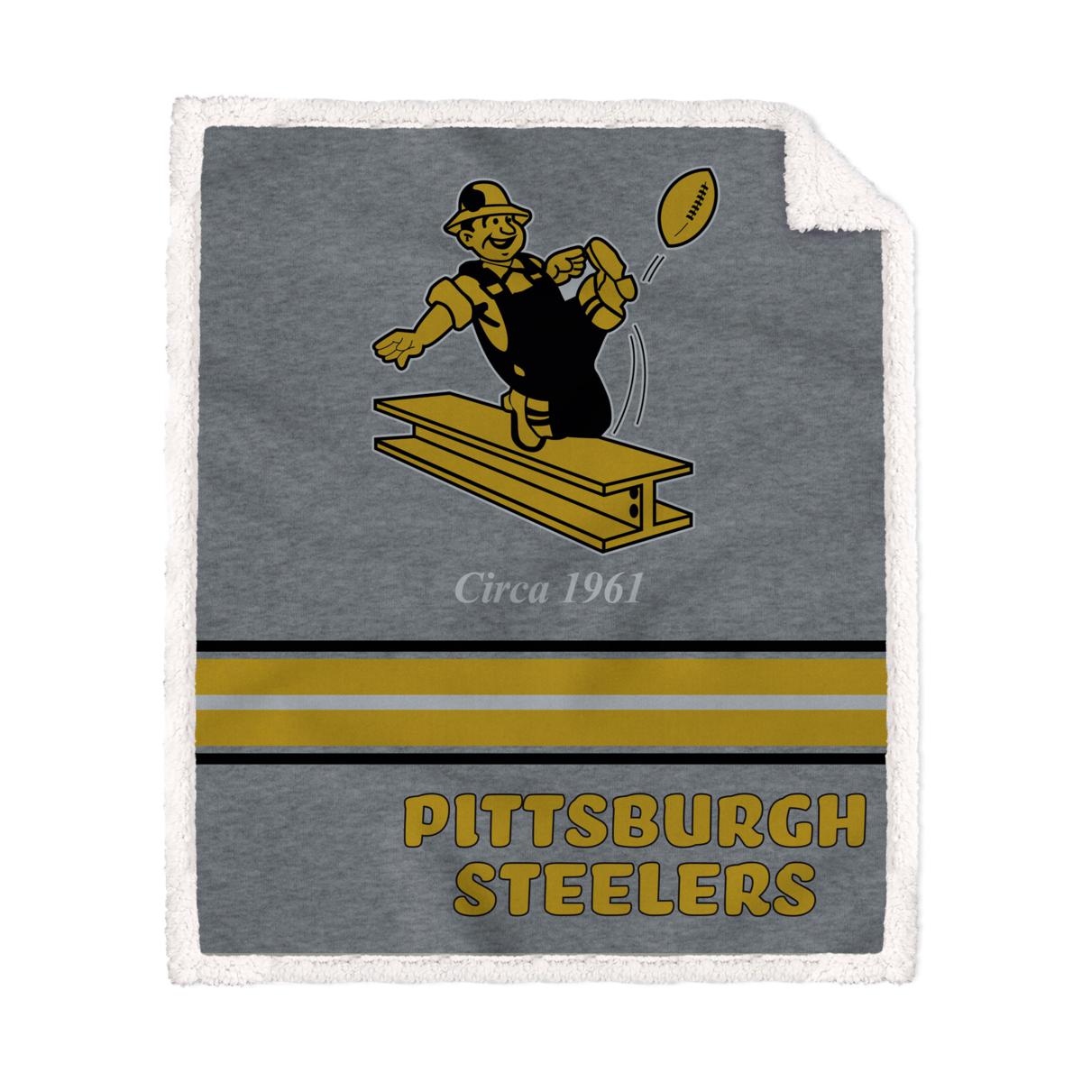 Pittsburgh Steelers Black 16'' x 16'' Jersey Pillow