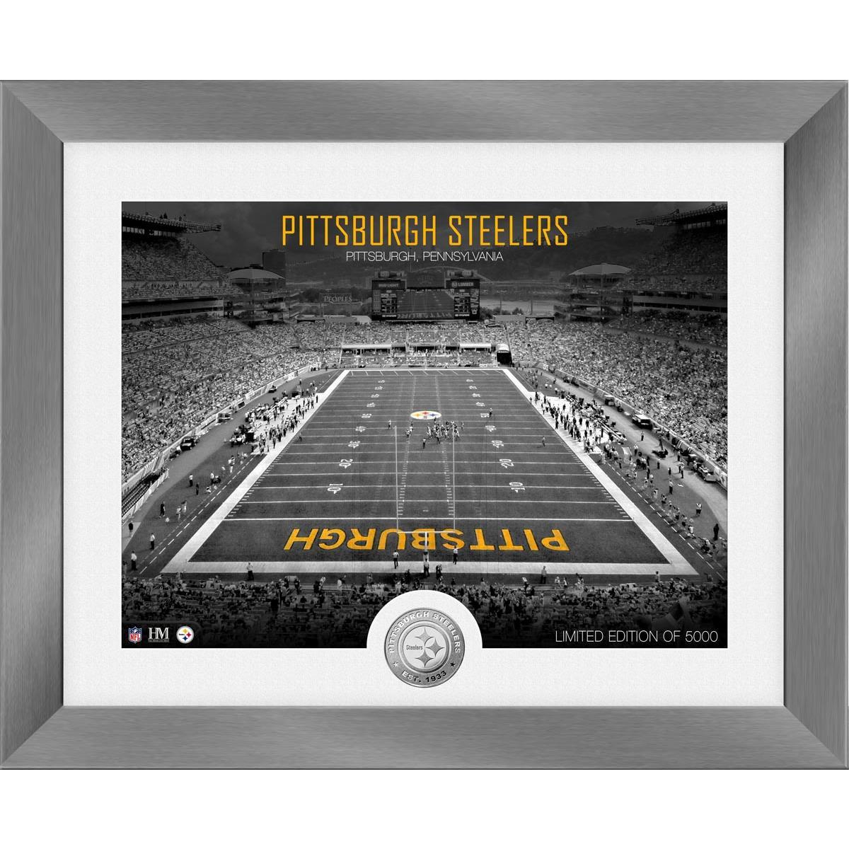 Pittsburgh Steelers Art Deco Stadium Silver Coin Photo Mint