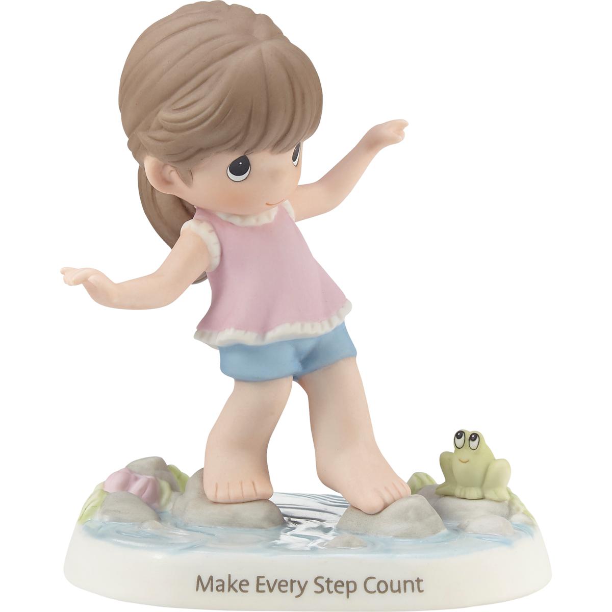 thumbnail image 2 of Precious Moments Easter Girl Figurine - 4.5" Bisque Porcelain Bunny Ears Collectible 2 of 12