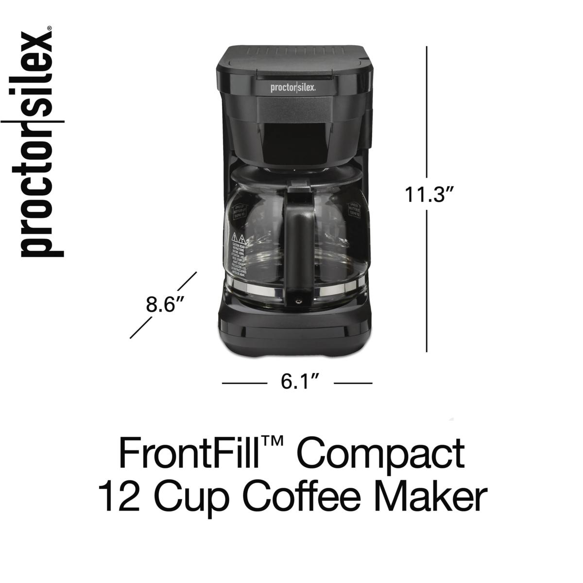 Proctor Silex Front Fill Compact 12 Cup Coffee Maker - 20849239