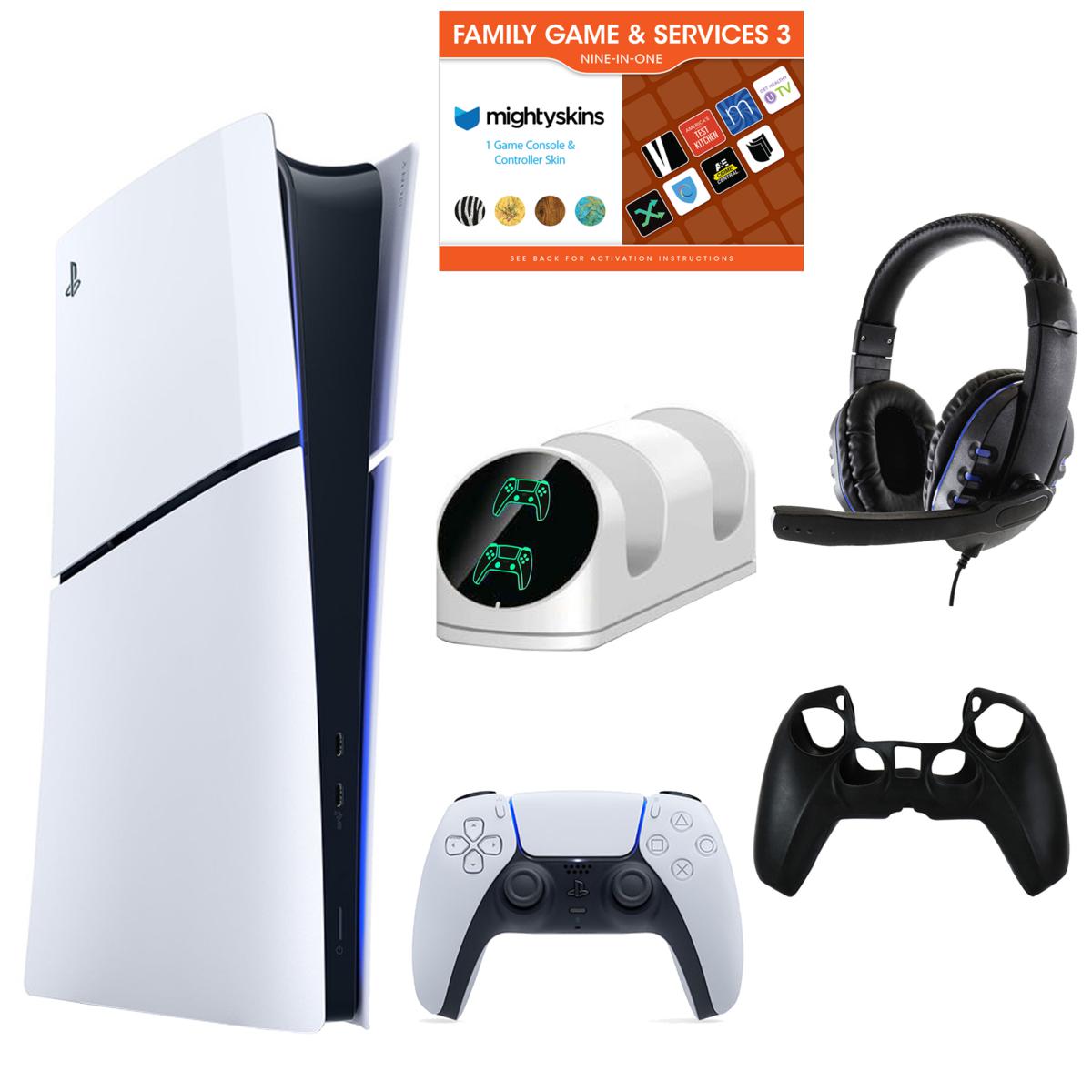 PS5 Slim Console w/DualSense Controller, Accessories & Combo Voucher -  22472689