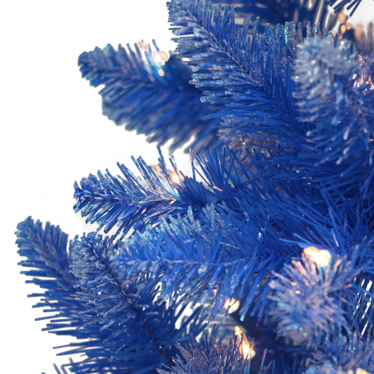 fti リアルツリー青 Puleo International 6.5' 300-Light Artificial Christmas Tree, Blue
